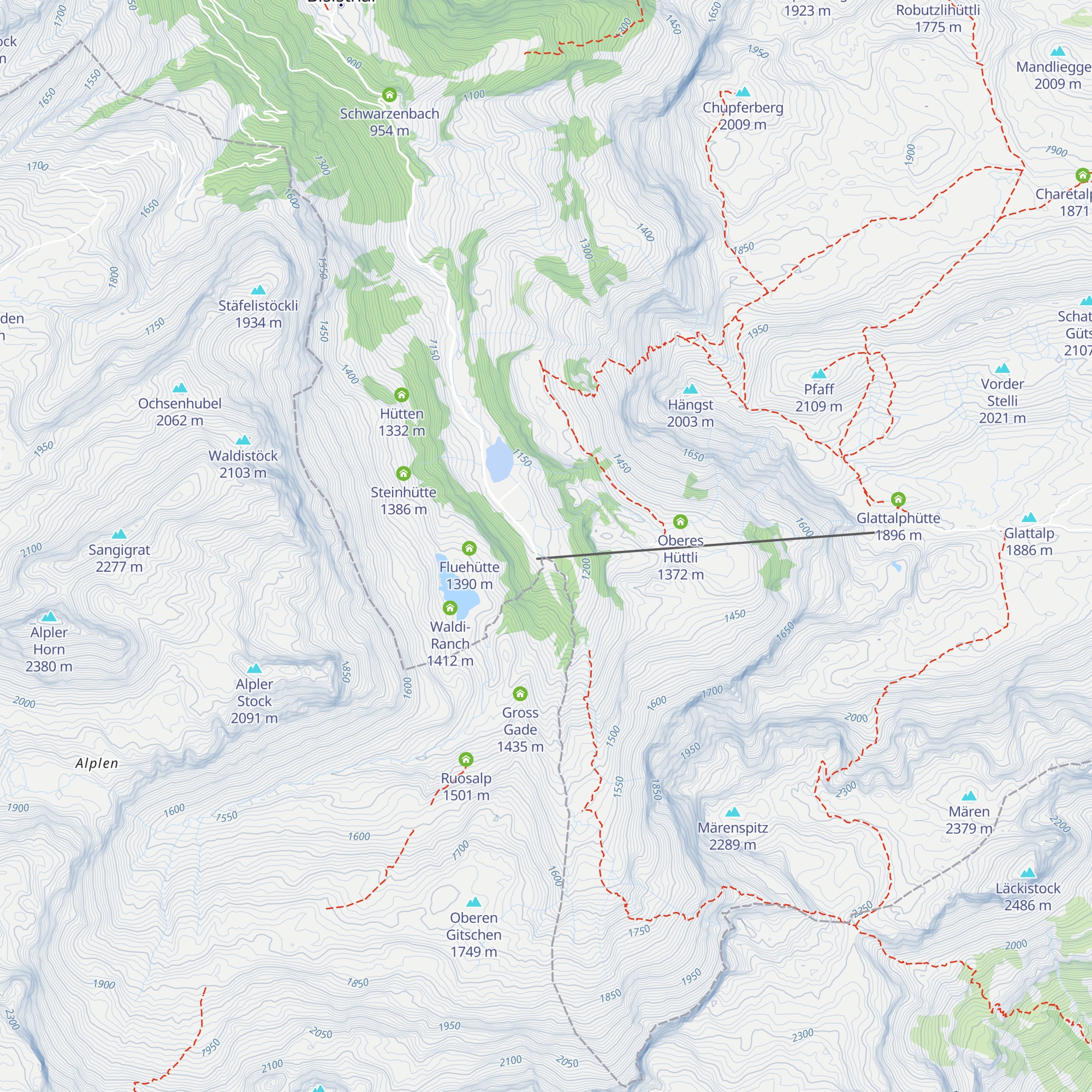 Bergwirtschaft Sali-Alp map