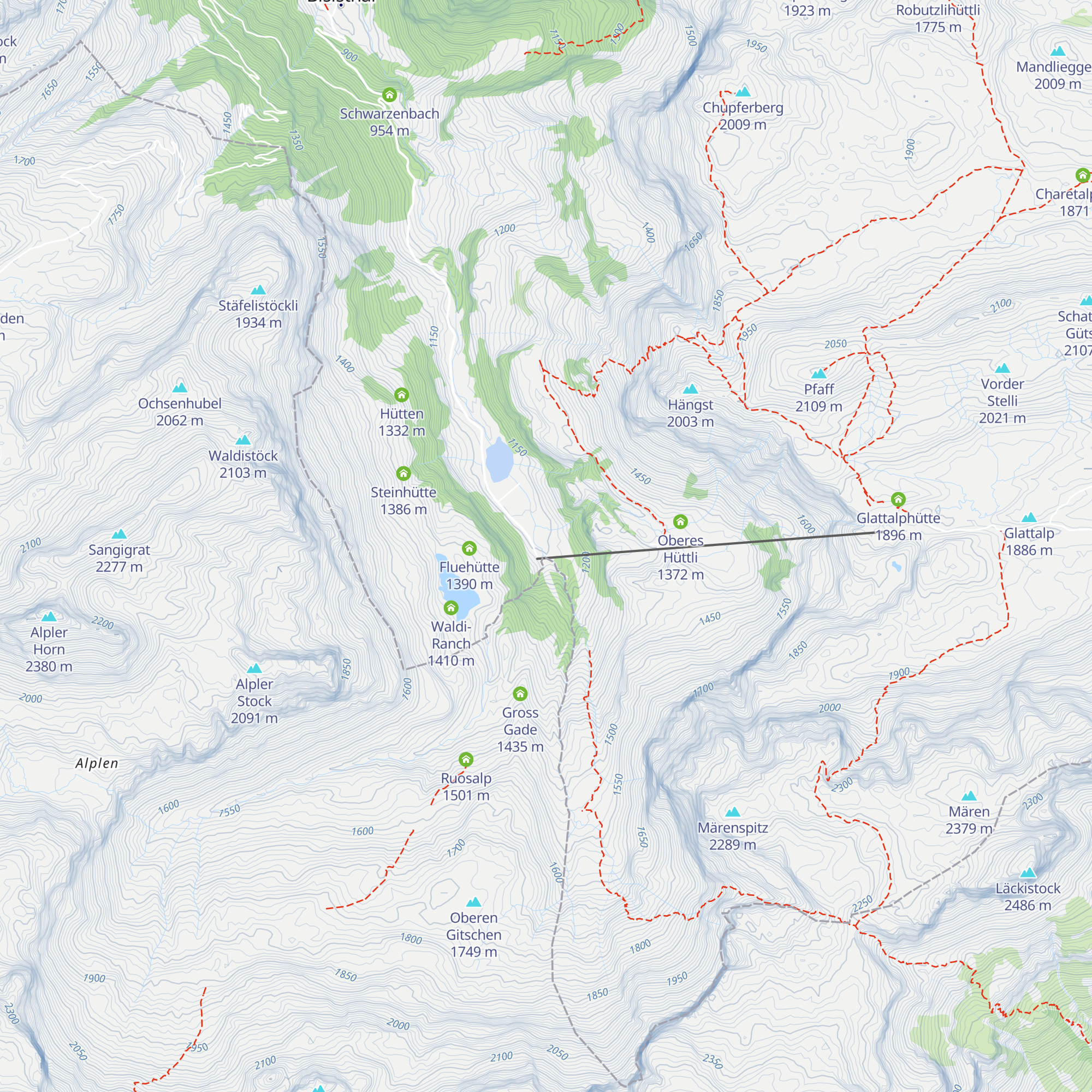 Bergwirtschaft Sali-Alp map