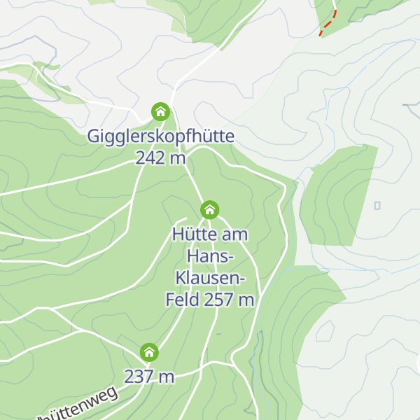 Map of Hütte am Hans-Klausen-Feld