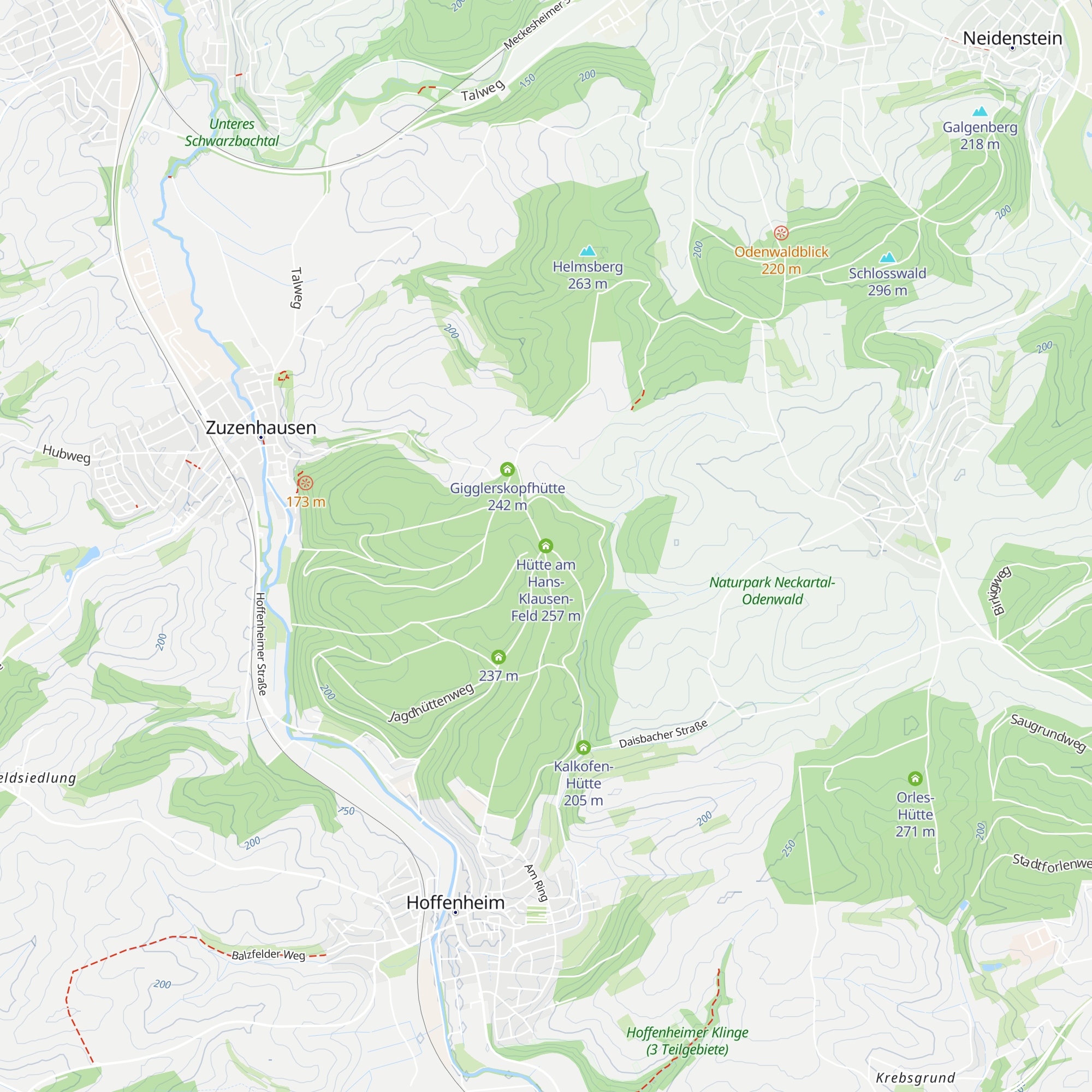 Hütte am Hans-Klausen-Feld map