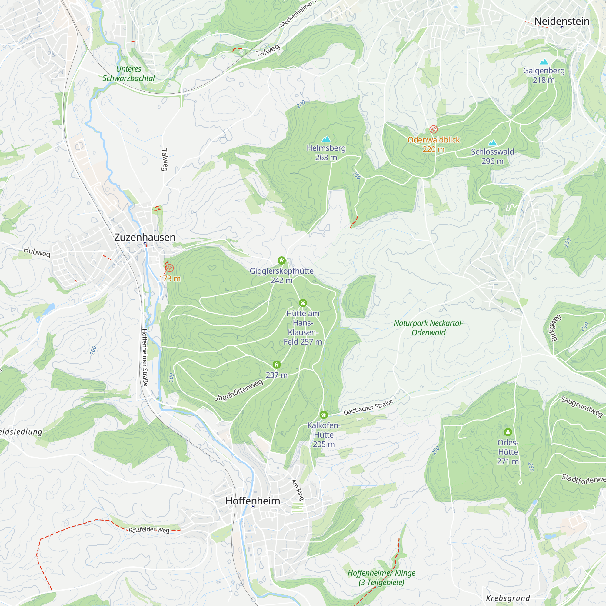Hütte am Hans-Klausen-Feld map