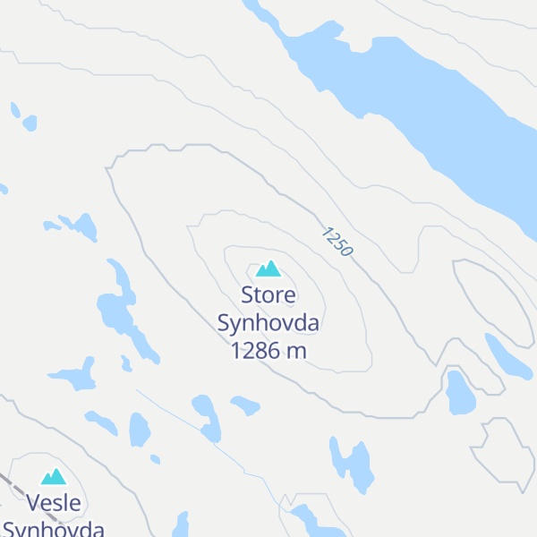Map of Store Synhovda
