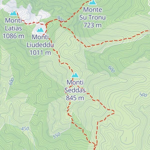 Map of Monti Seddas