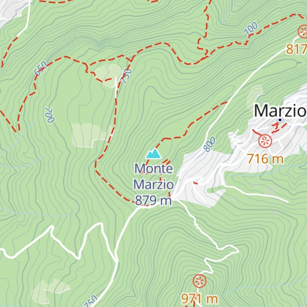Map of Monte Marzio