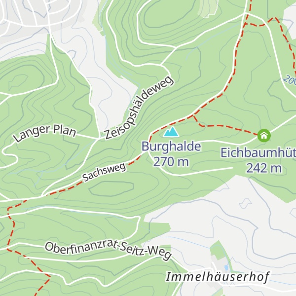 Map of Hexenbuschhütte