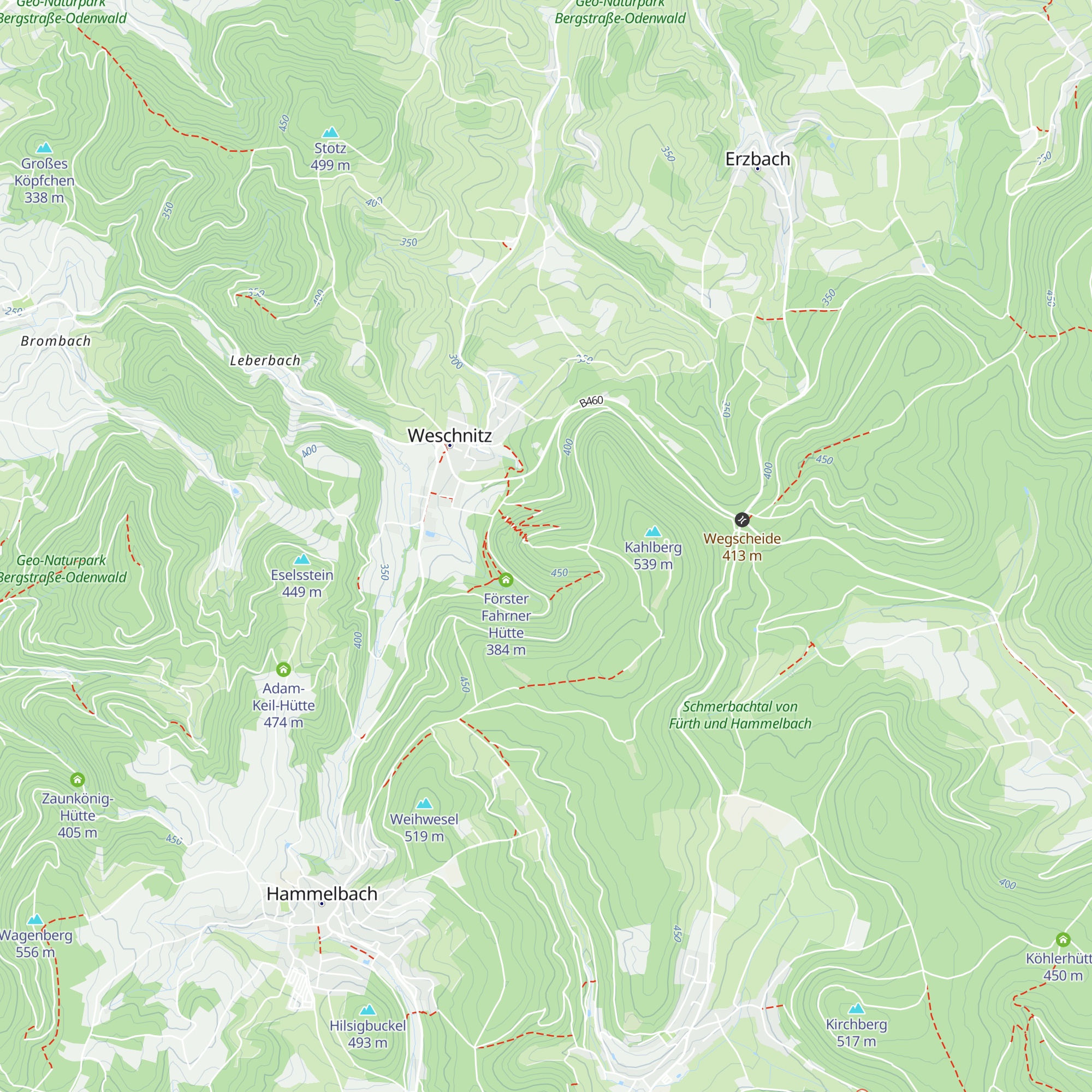Lehrer Metzendorf Hütte map