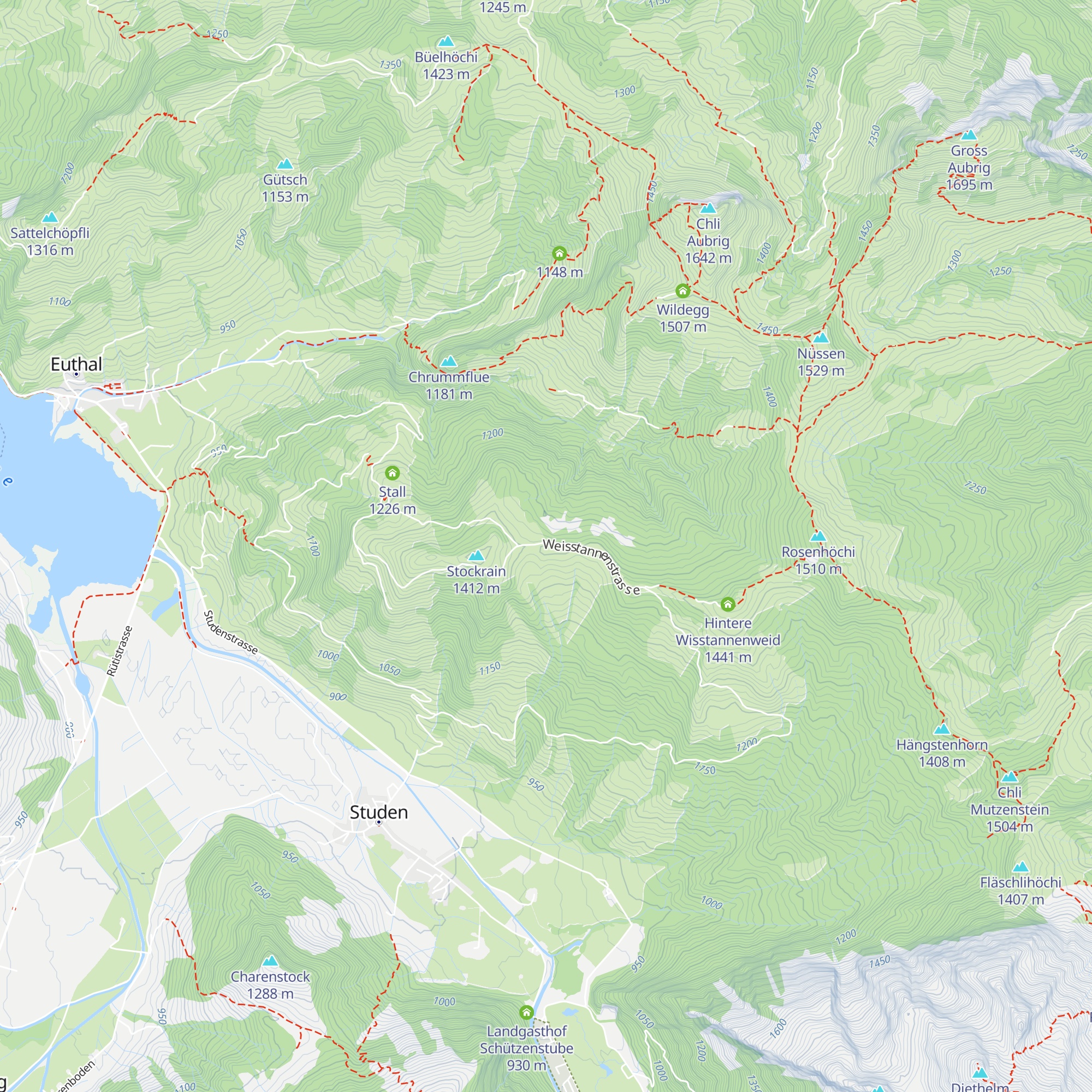 Alp Wisstannen map