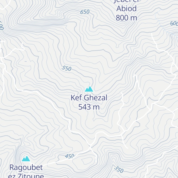 Map of Kef Ghezal