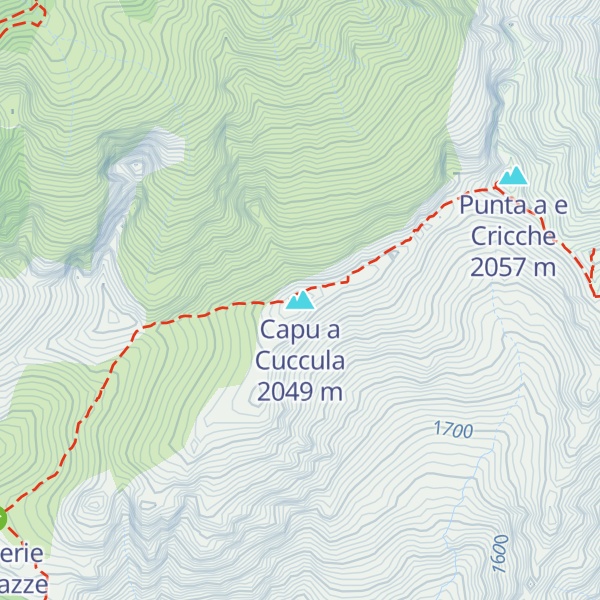 Map of Capu a Cuccula