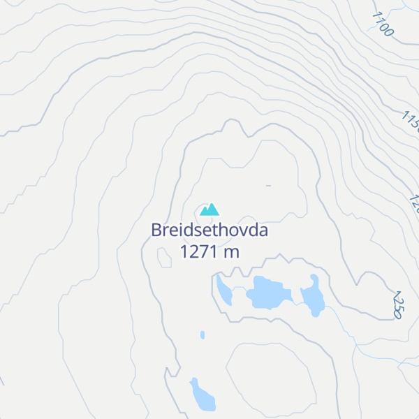 Map of Breidsethovda