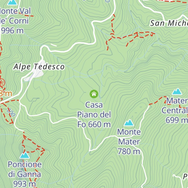 Map of Casa Piano del Fo