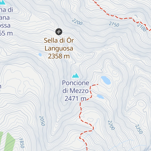 Map of Poncione di Mezzo