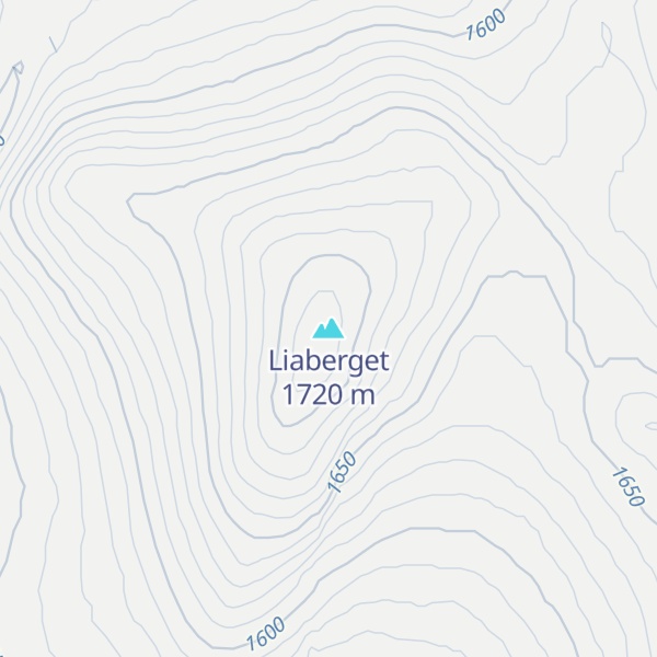 Map of Liaberget