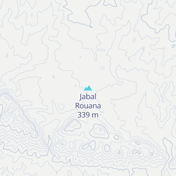 Map of Jabal Rouana
