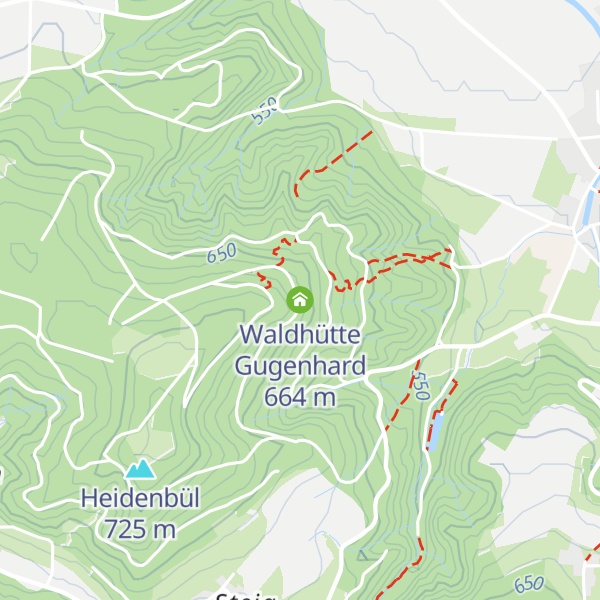 Map of Waldhütte Gugenhard