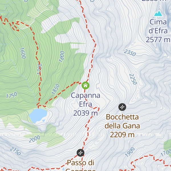 Map of Capanna Efra