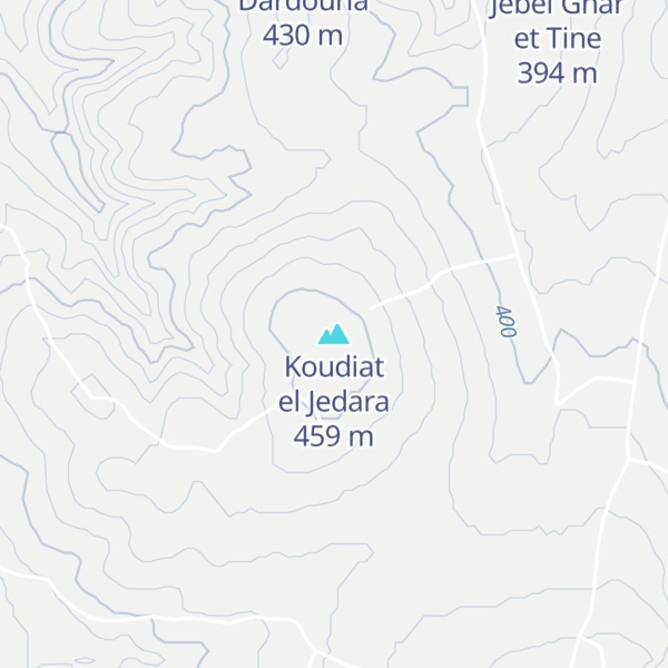 Map of Koudiat el Jedara