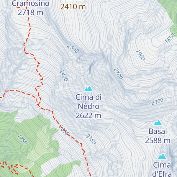 Map of Cima di Nèdro
