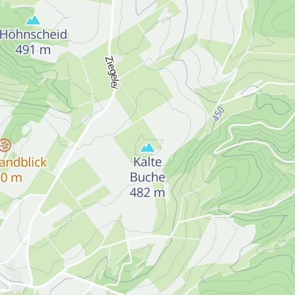 Map of Kalte Buche