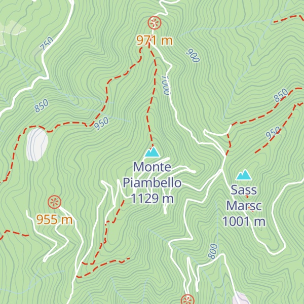 Map of Monte Piambello