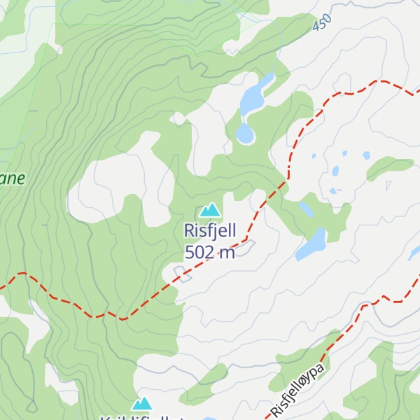 Map of Risfjell