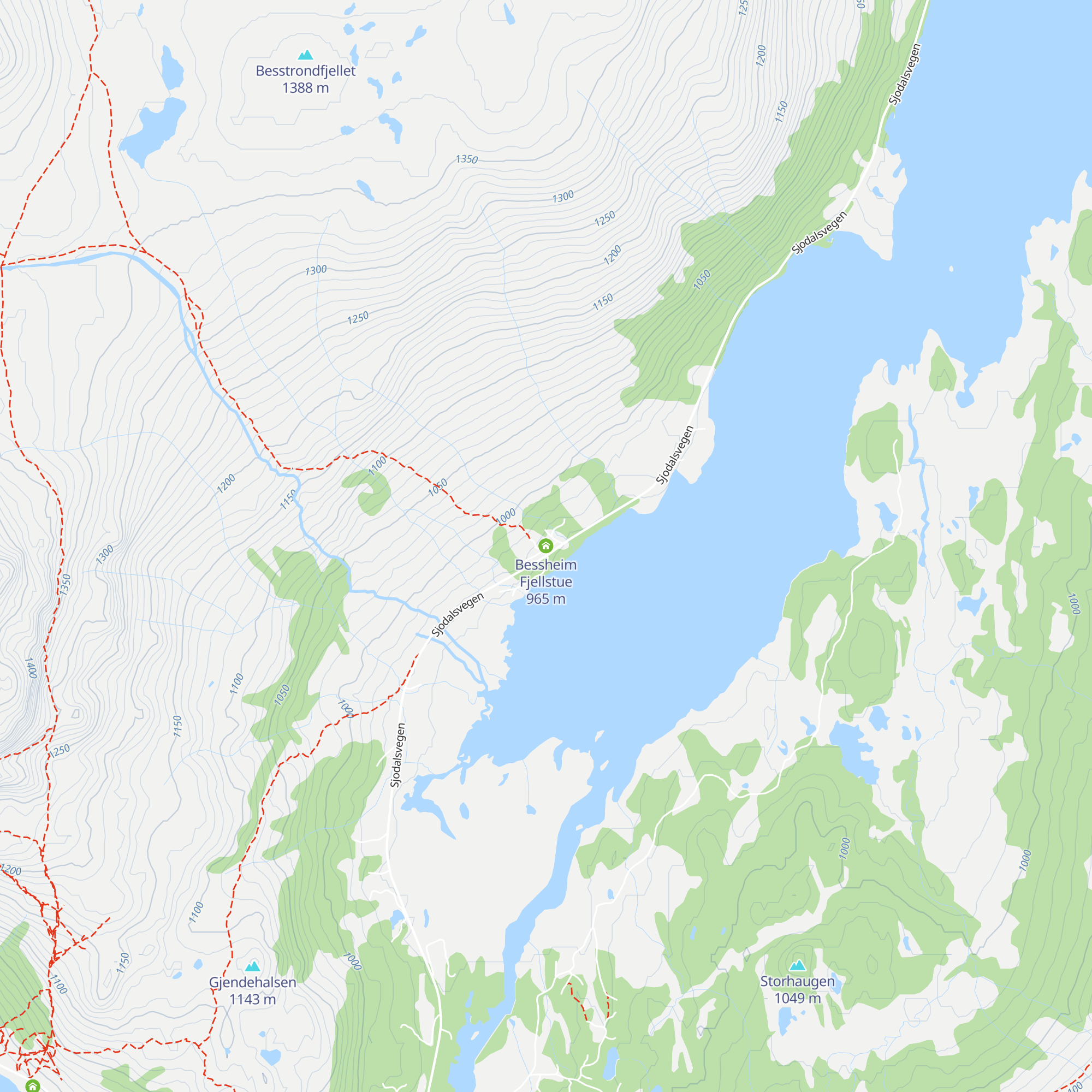 Bessheim Fjellstue map
