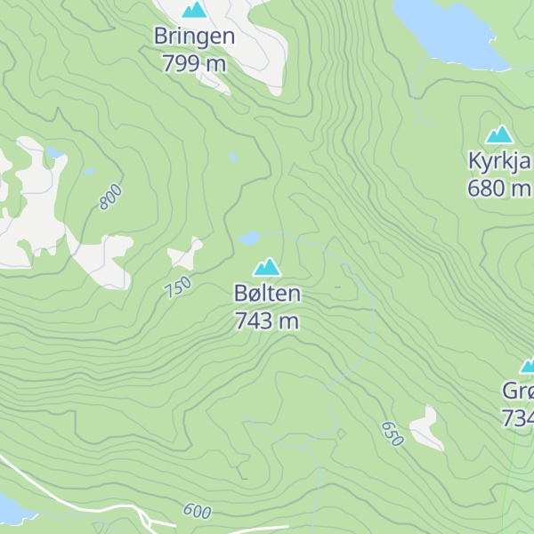 Map of Bølten