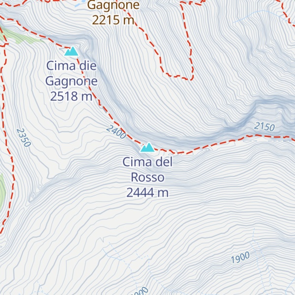 Map of Cima del Rosso