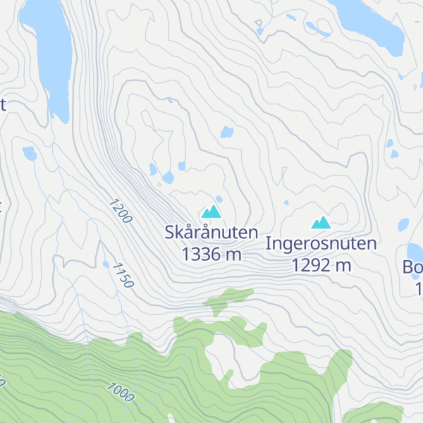 Map of Skårånuten