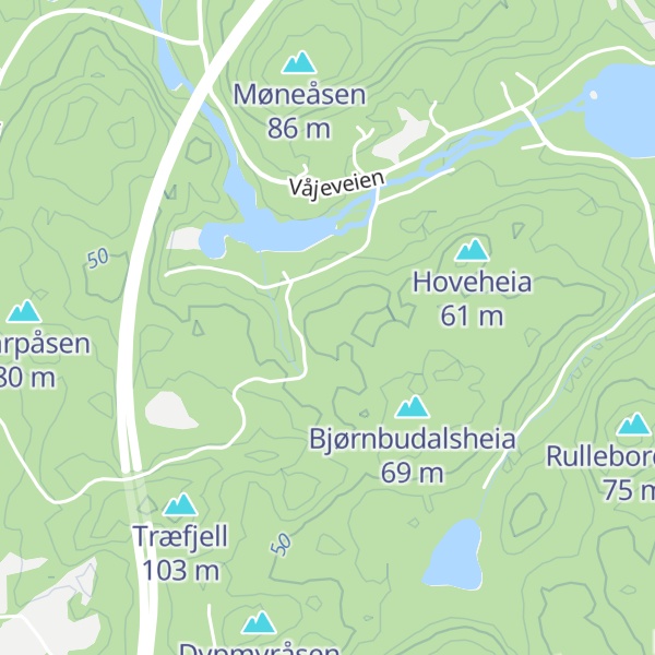 Map of Navnefjell
