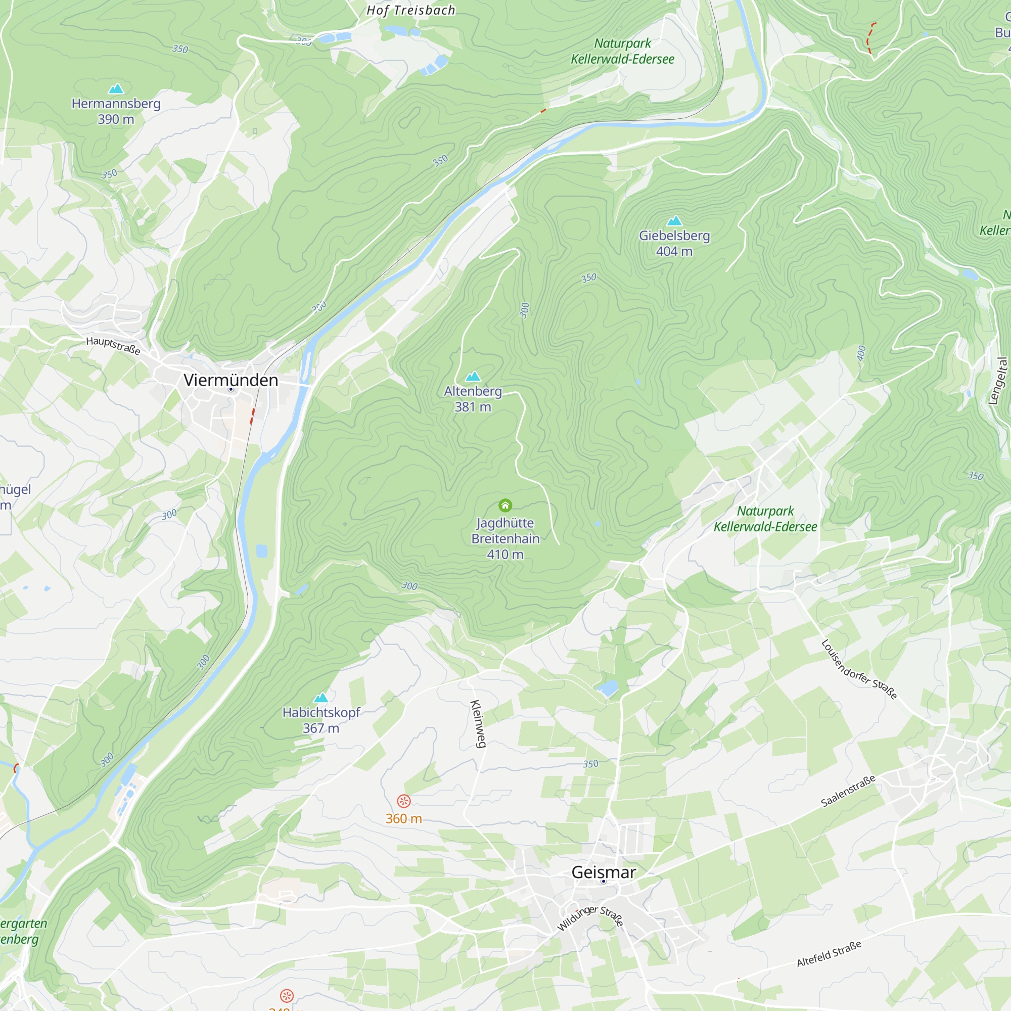 Jagdhütte Breitenhain map