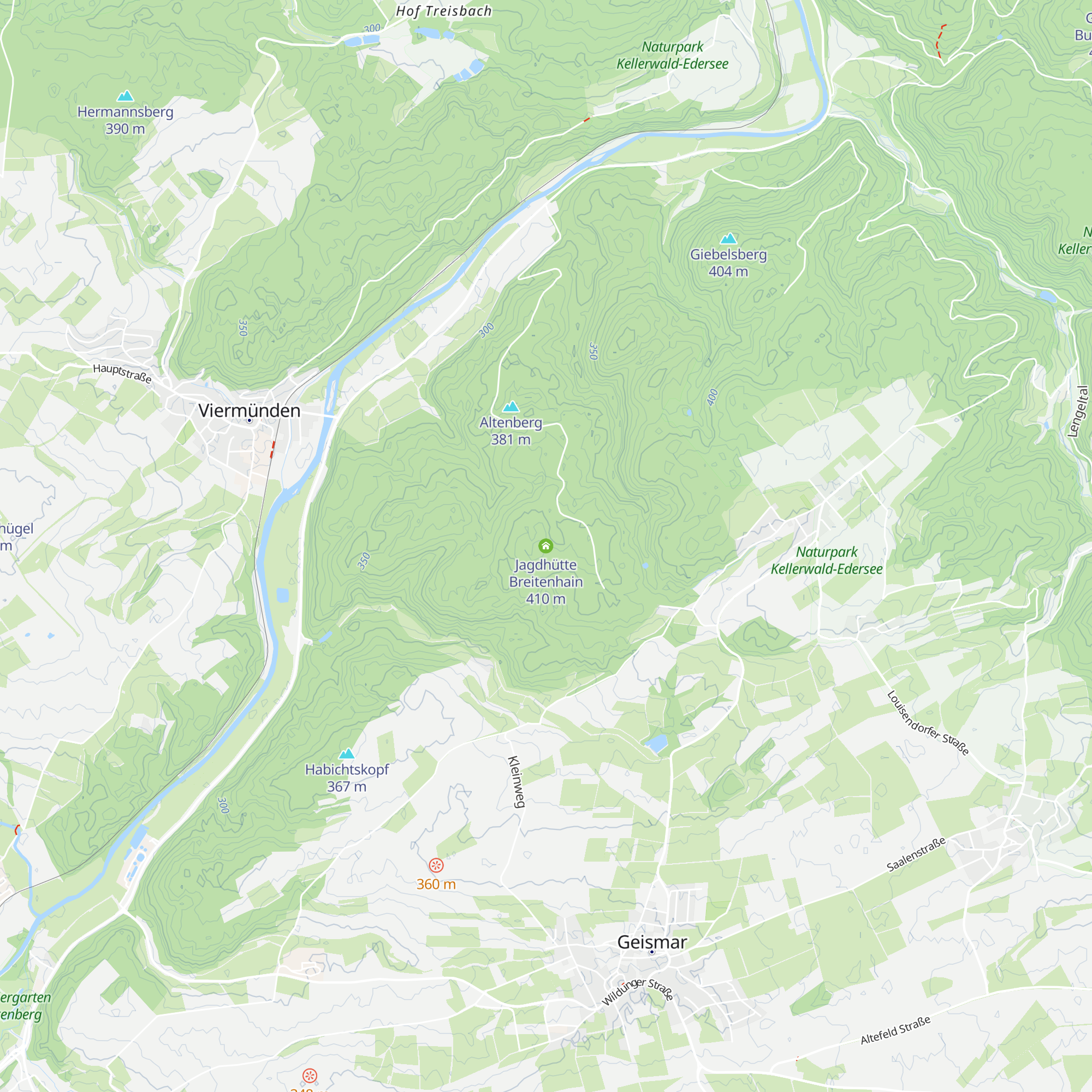 Jagdhütte Breitenhain map