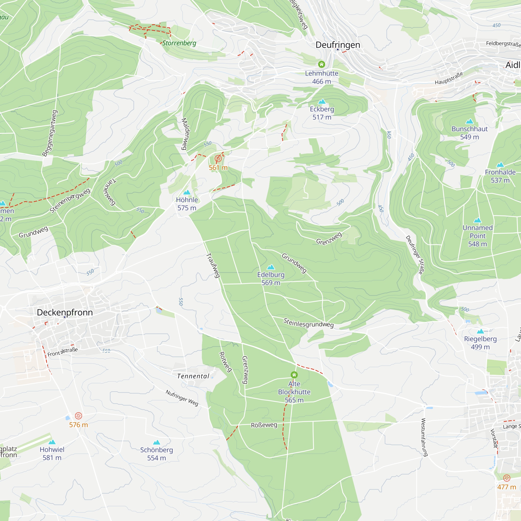 Kapfhütte map
