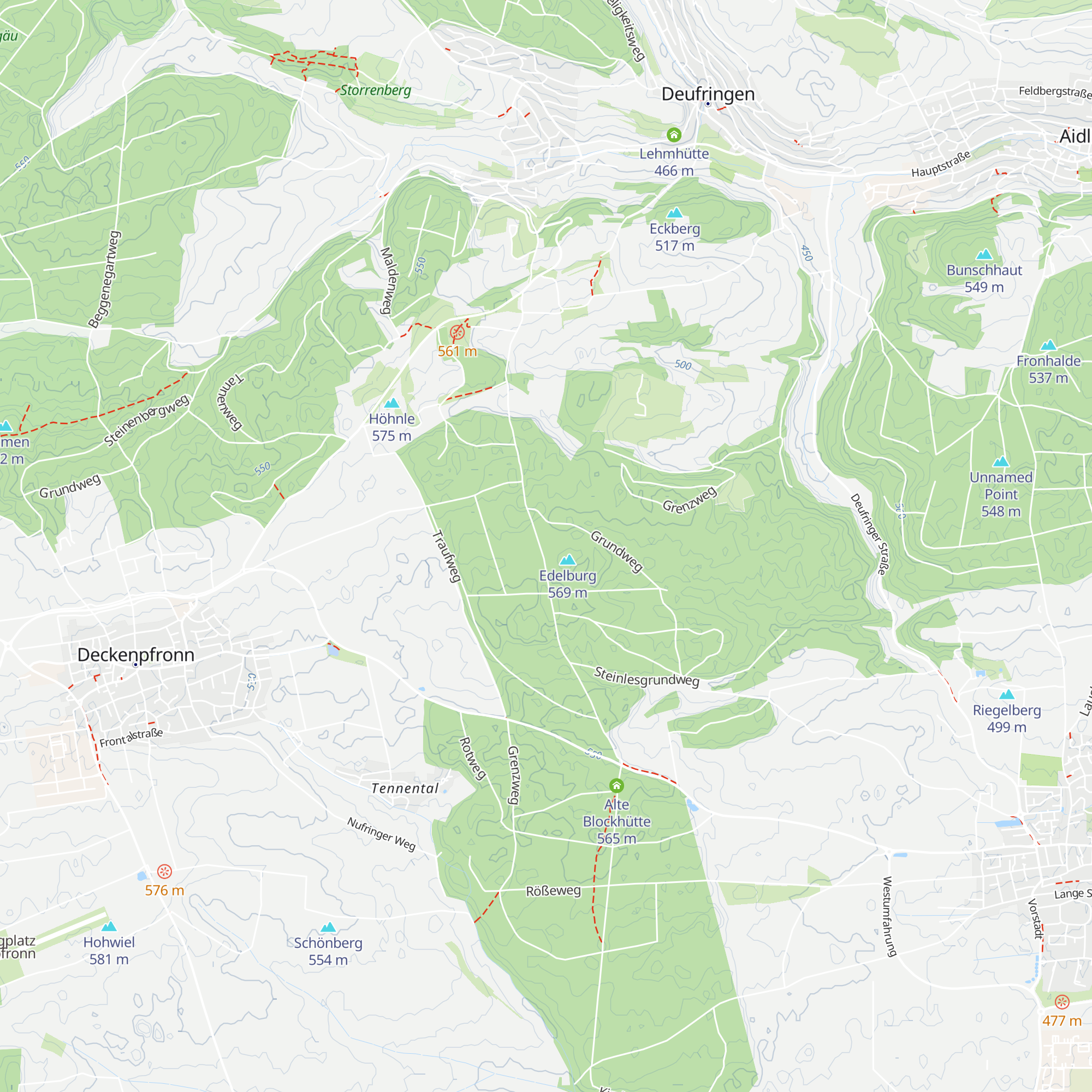 Kapfhütte map