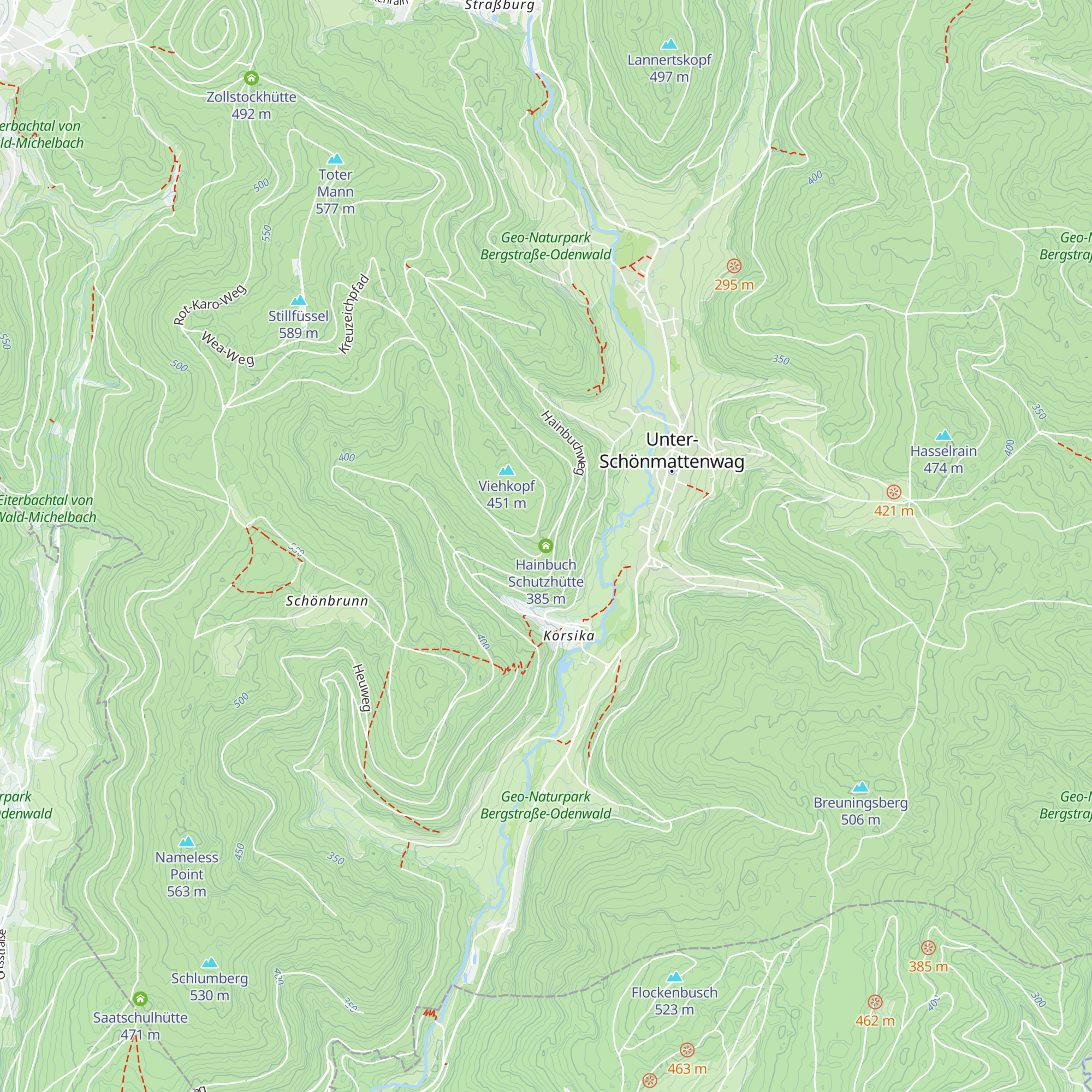 Hainbuch Schutzhütte map