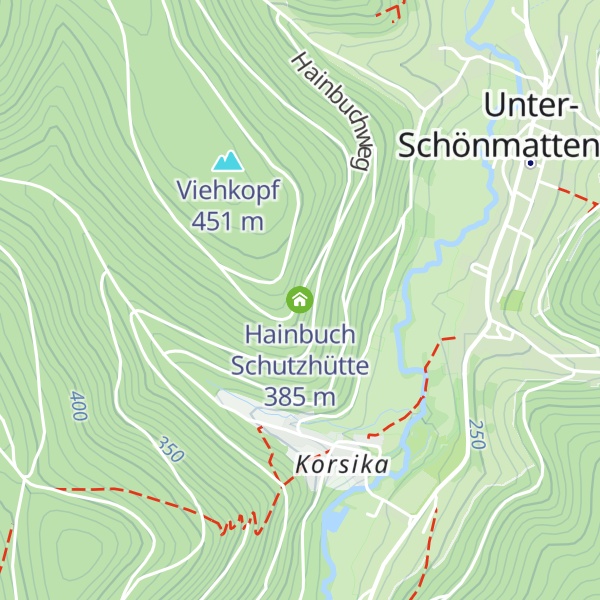 Map of Hainbuch Schutzhütte