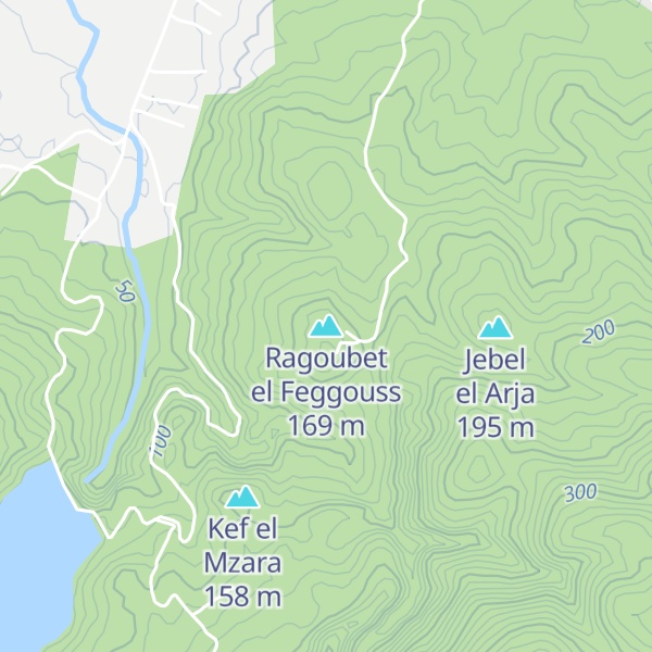 Map of Ragoubet el Feggouss