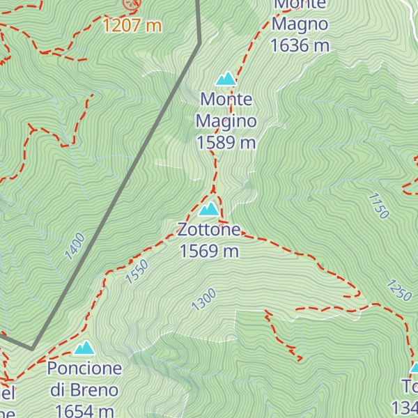 Map of Zottone
