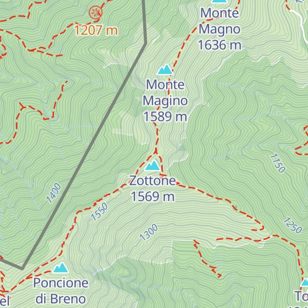 Map of Zottone