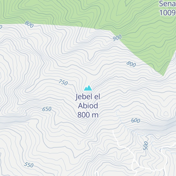 Map of Jebel el Abiod