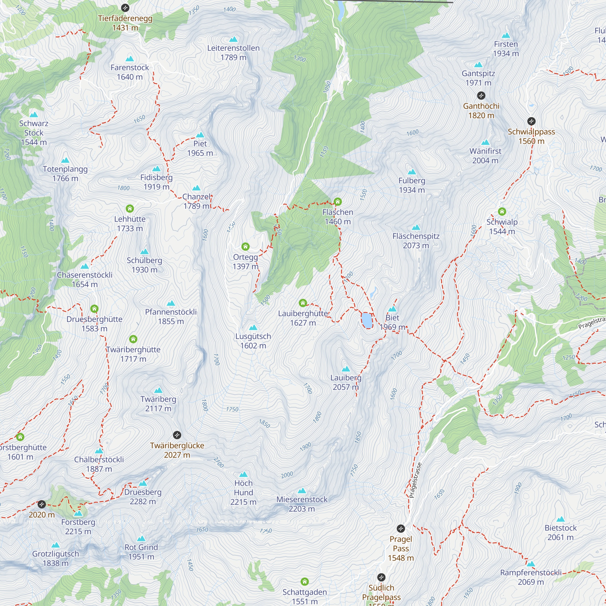Lauiberghütte map