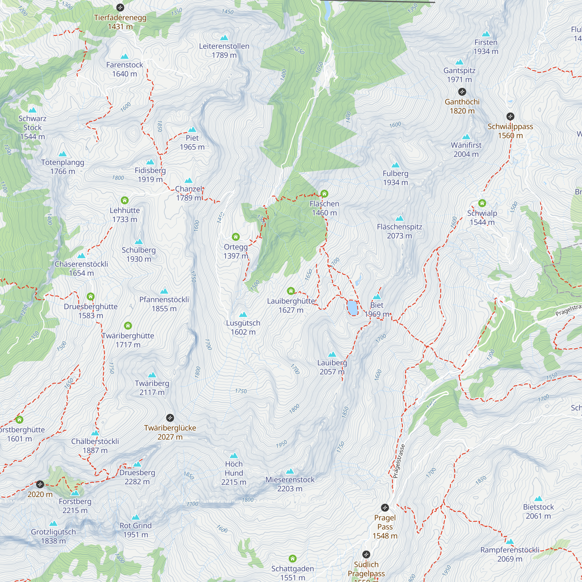Lauiberghütte map