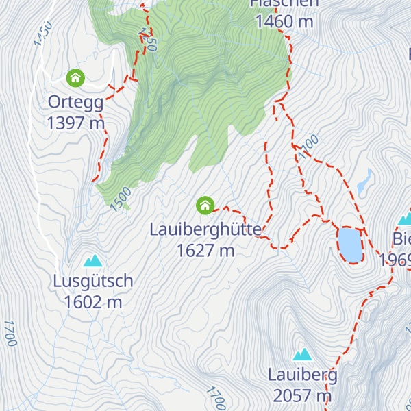 Map of Lauiberghütte