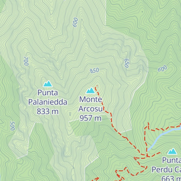 Map of Monte Arcosu
