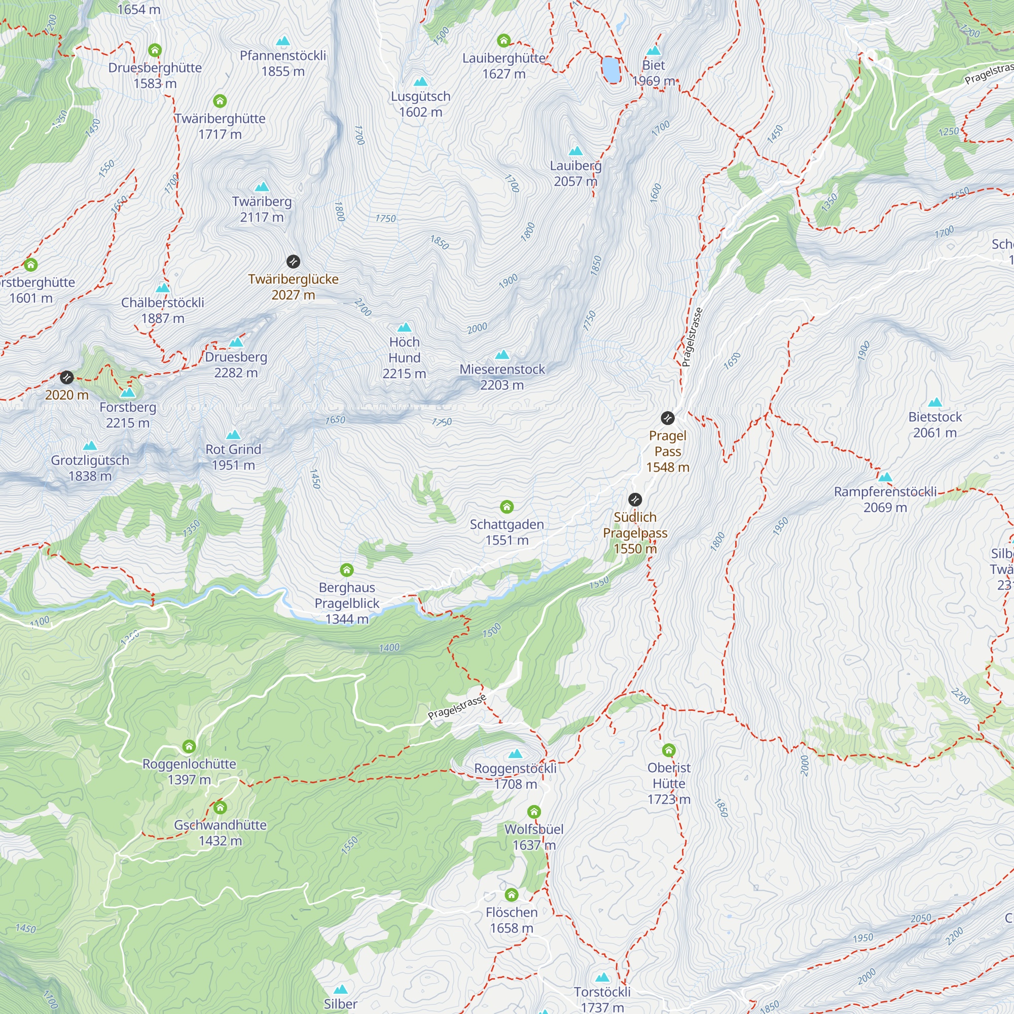 Schattgaden map
