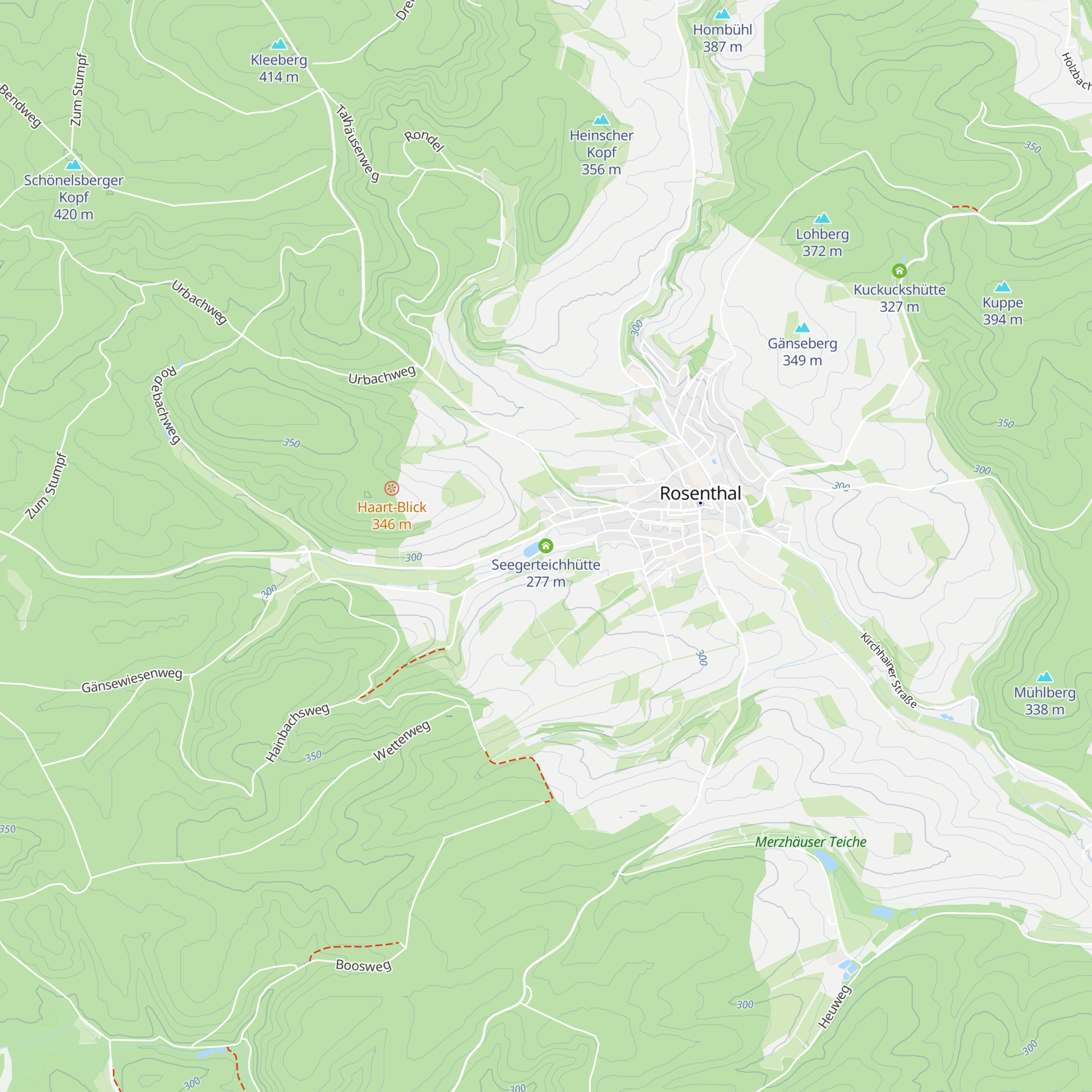 Seegerteichhütte map