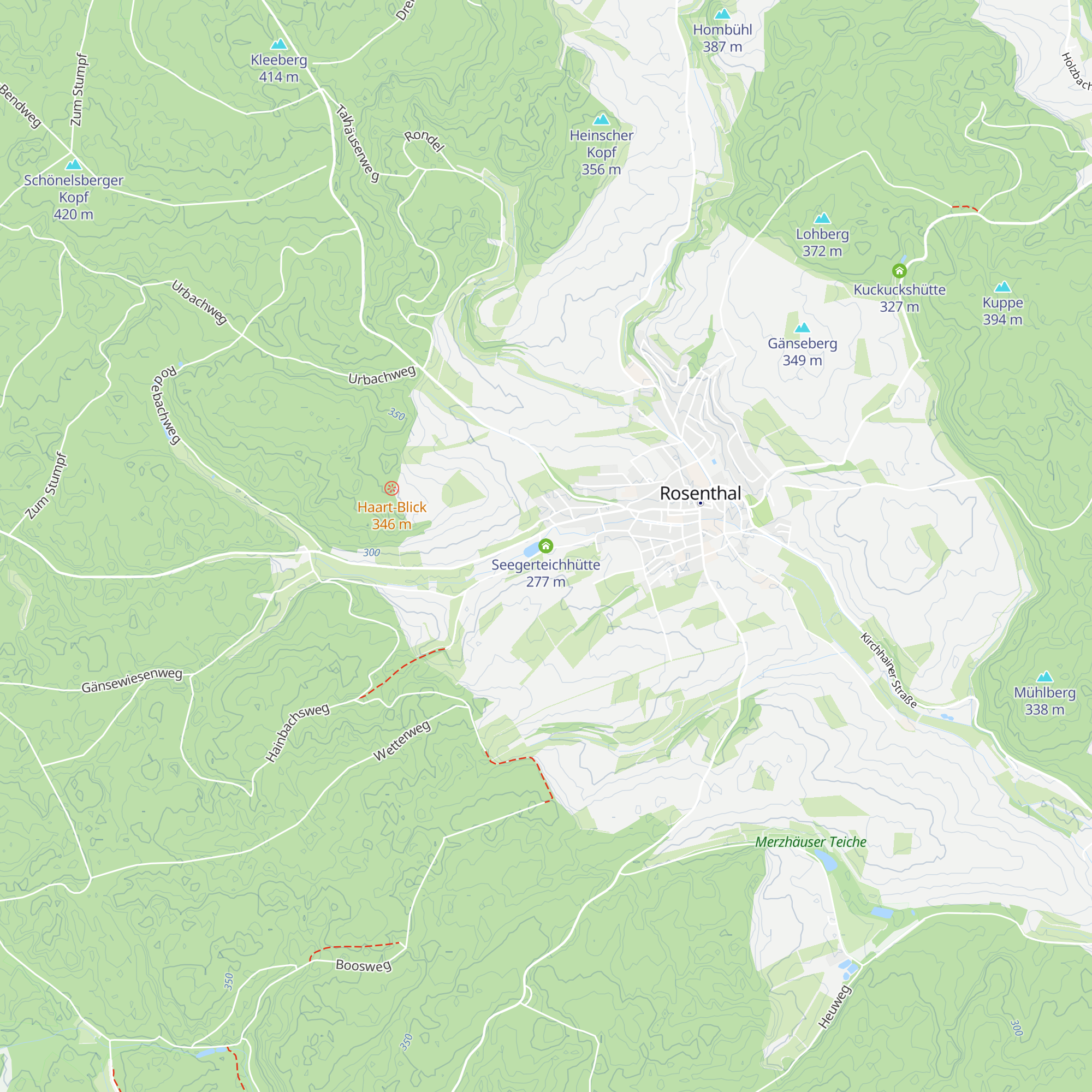Seegerteichhütte map