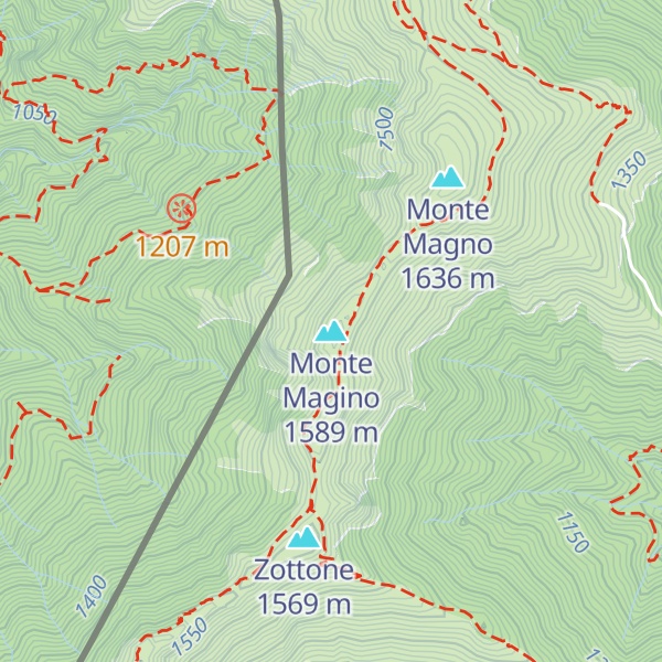 Map of Monte Magino