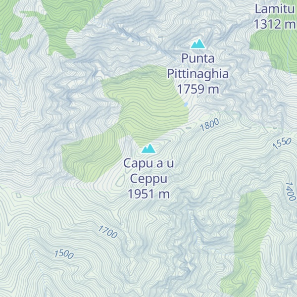 Map of Capu a u Ceppu