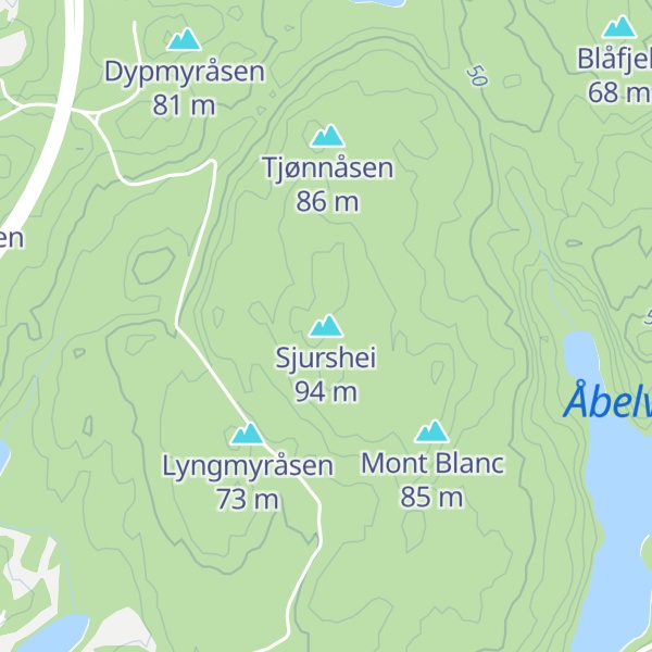 Map of Sjurshei